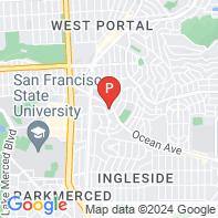View Map of 2325 Ocean Avenue,San Francisco,CA,94127